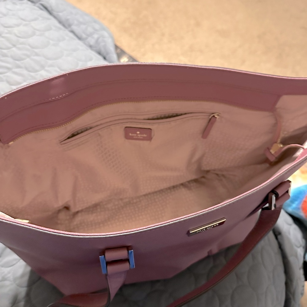 KATE SPADE PINK LEATHER LARGE TOTE